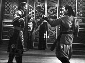 Marco Polo y Tegana luchan en "Assassin at Peking"