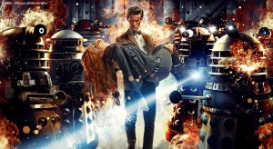 Imagen promocional de asylum of the Daleks, el primer episodio de la séptima temporada de Doctor Who.
