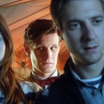 Foto promocional doctor who dinosaurs on a spaceship