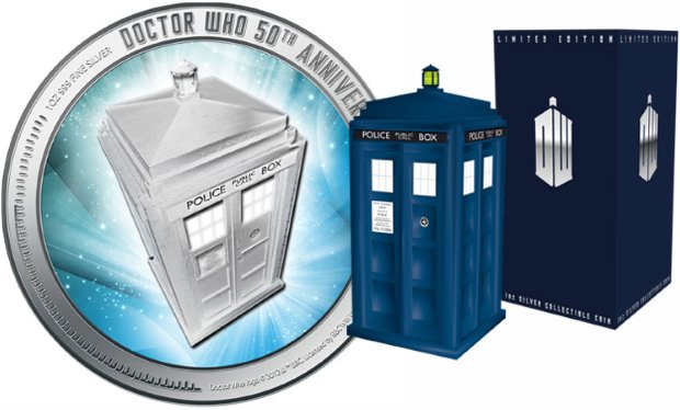 doctor who Monedas conmemorativas 50 aniversario