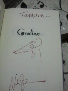 autografo neil gaiman