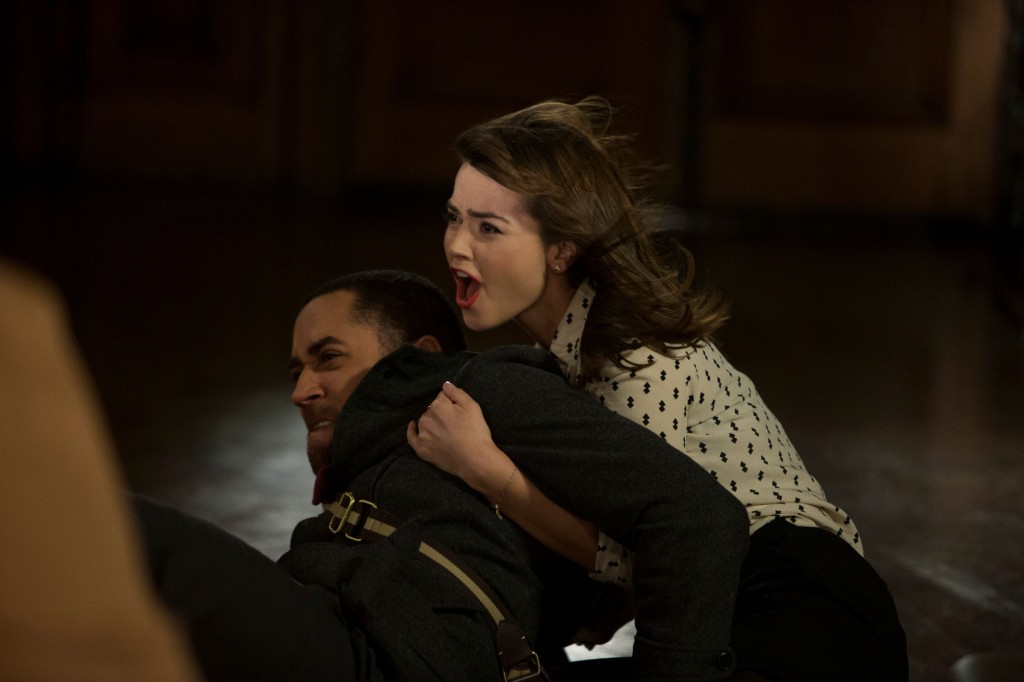 Picture shows: Samuel Anderson as Danny Pink and Jenna Coleman as Clara Oswald